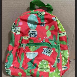 New Cactus Kids Backpack New kids catcus backpack red/ green
